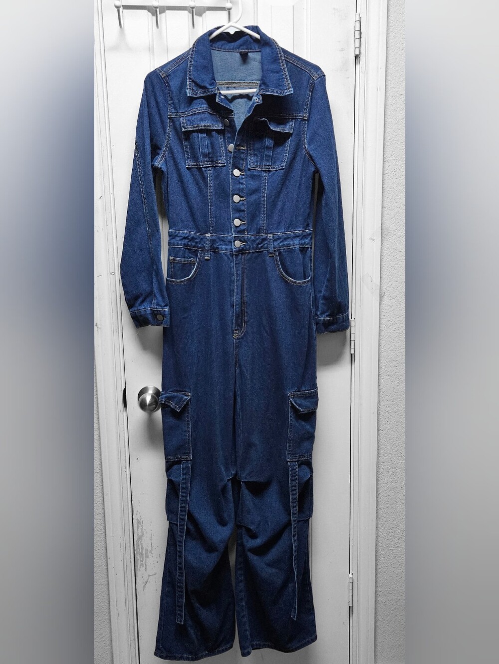 Haute Shein Denim Long jumpsuit. Sz M(6) Baggy fit. In EUC. No visible flaws.